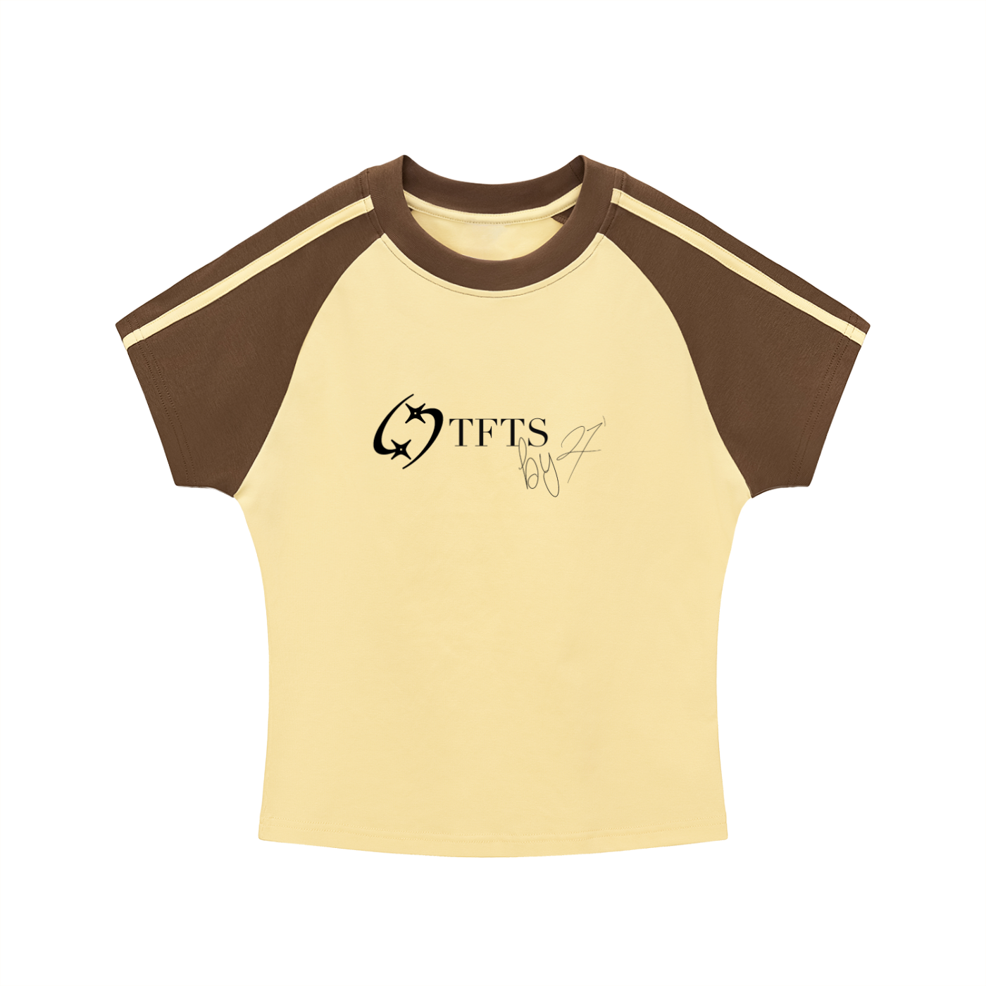 27' Contrast Slim fit T-Shirt (black print)