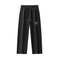 27' Essential Straight-Leg Sweatpants (white print)