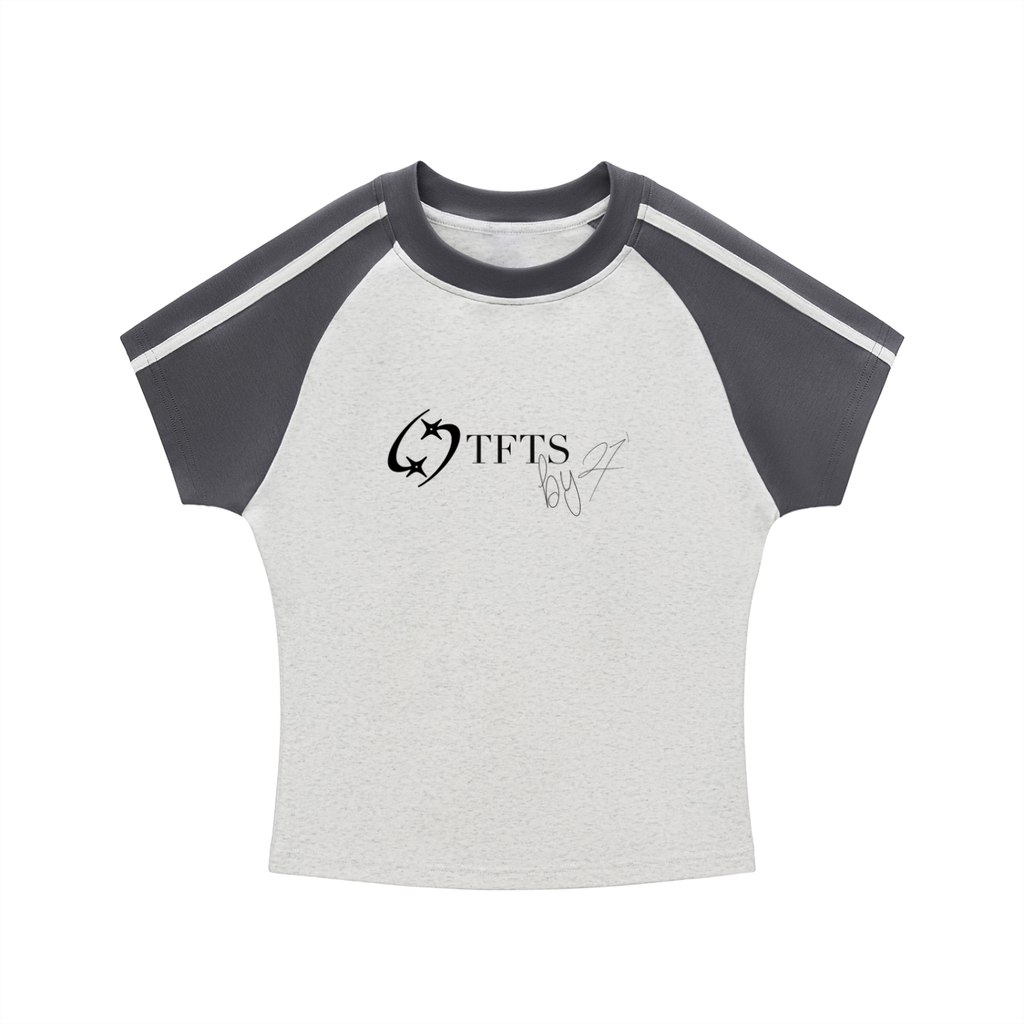 27' Contrast Slim fit T-Shirt (black print)