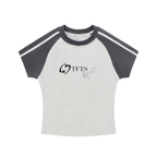 27' Contrast Slim fit T-Shirt (black print)