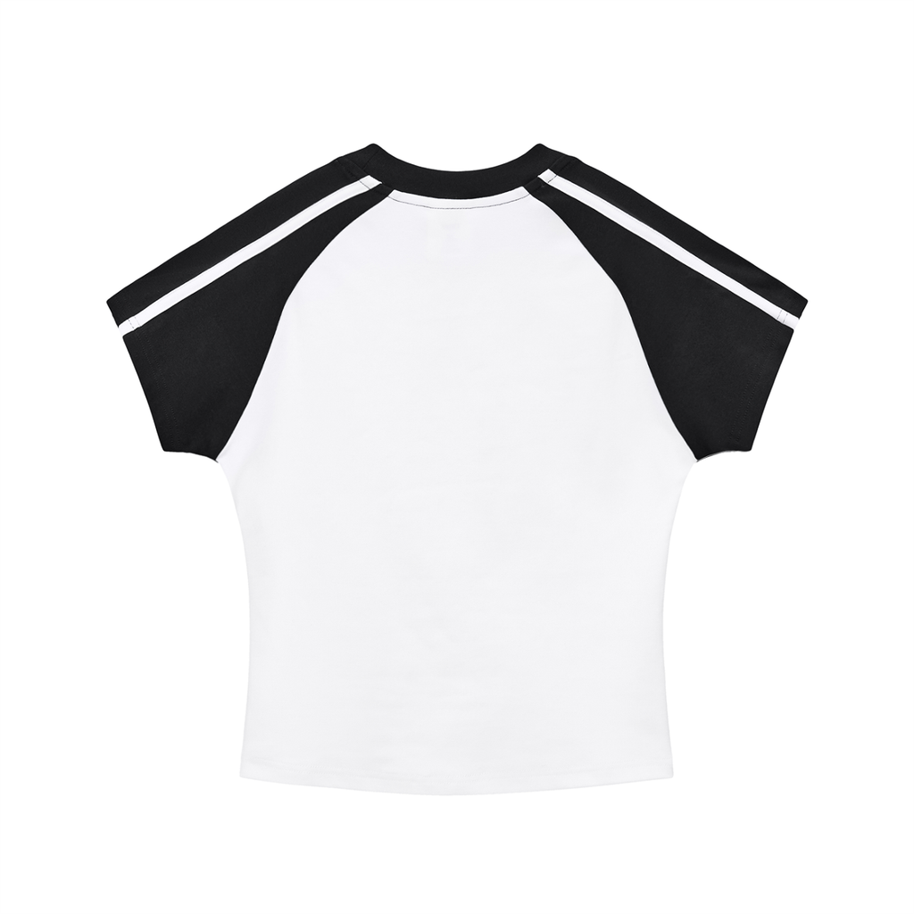 27' Contrast Slim fit T-Shirt (black print)
