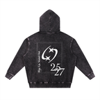 27' Snow Washed Hoodie (white print)