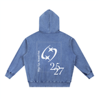 27' Snow Washed Hoodie (white print)