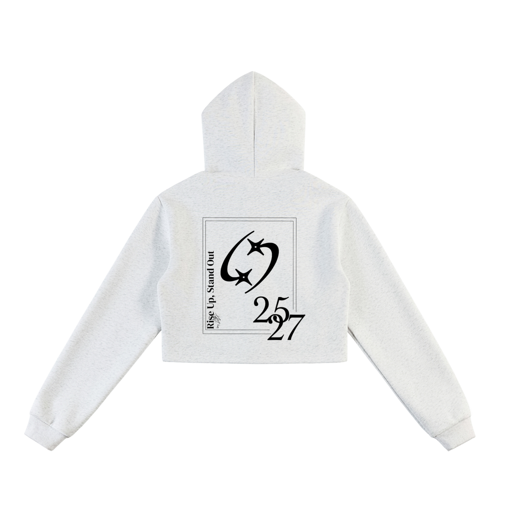 27' Essential Cropped Zipper (black print)